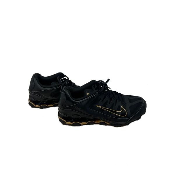 Nike Reax 8 TR Black Metallic Gold Mens 11 - Picture 3 of 9